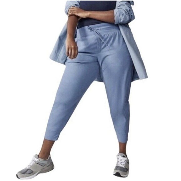 Athleta Pants - Athleta Trekkie North High Rise Jogger Cottage Blue Women Size 12